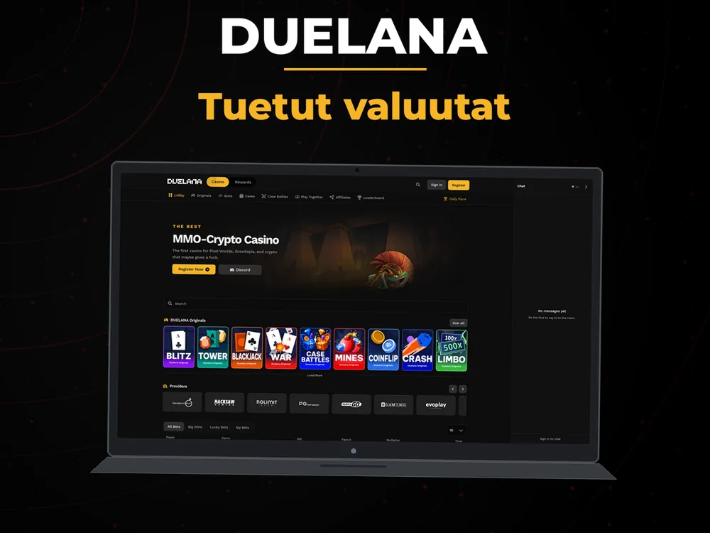 Duelana - Tuetut valuutat